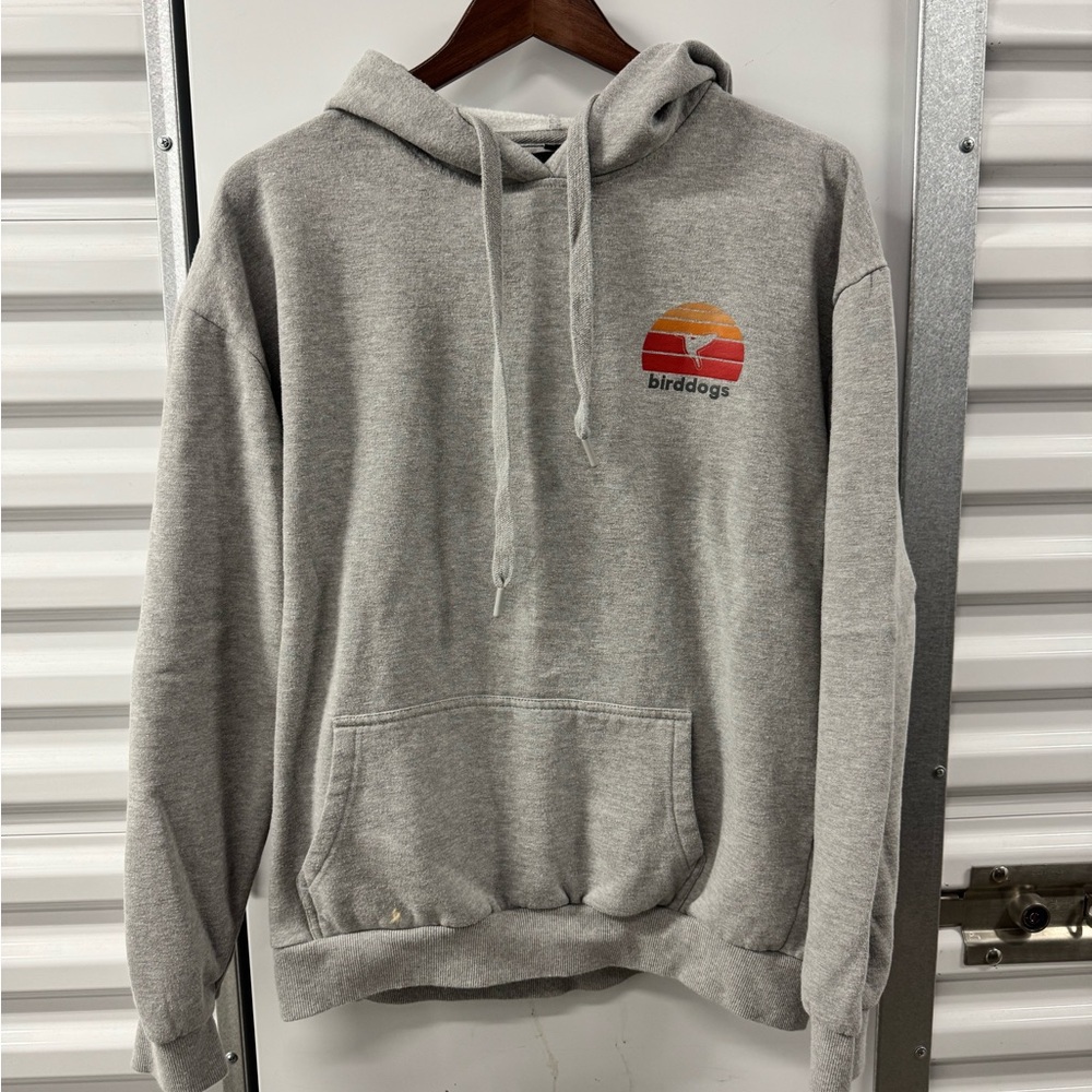 Birddogs Gray Logo Pullover Hoodie Sweater Mens Large Outdoor Golf‎ Activewear